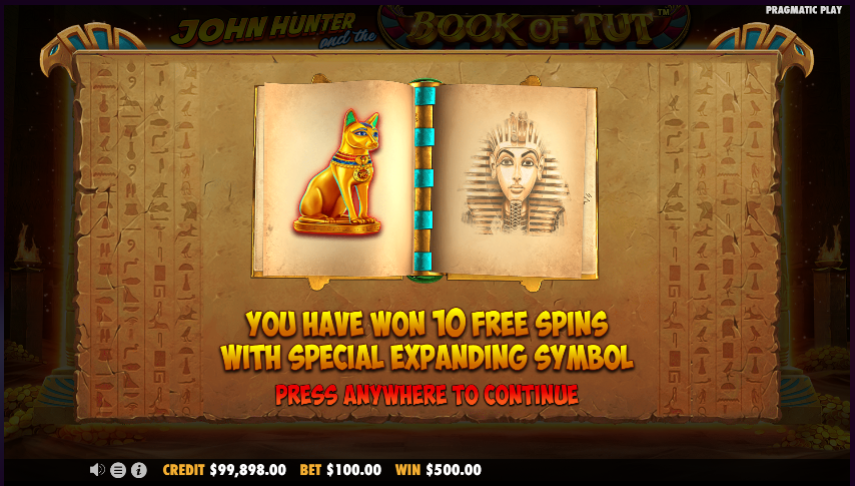 The Book of Tut Free Spins